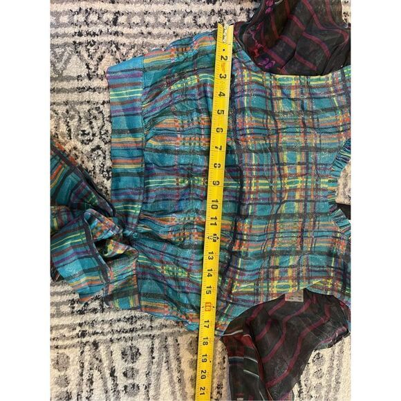 Anthropologie - Puff-Sleeved Organza Blouse size S - Picture 11 of 12